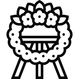 Flower wreath icon